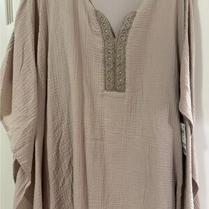 JM Collection Woven Dressing in Sand Color. Lined.